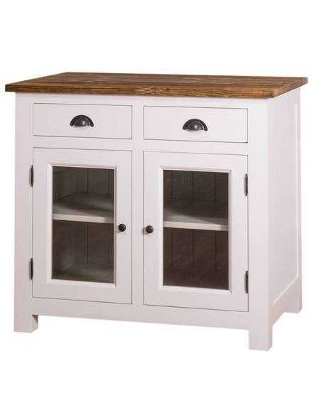 Cucina country modulo dispensa e zona cottura con cassetti e antine MS684
