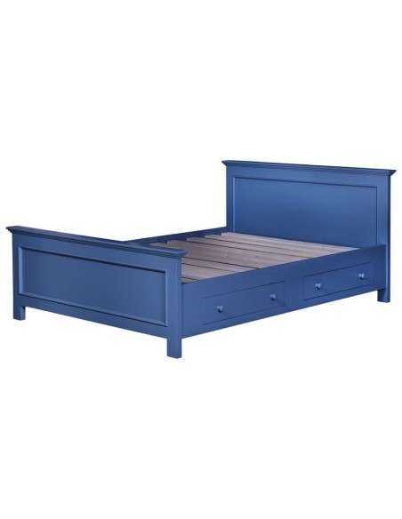 letto matrimoniale in legno colorato stile provenzale MS1142D-160200