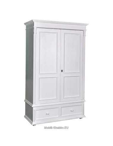 Armadio shabby chic due ante e cassetti MS105