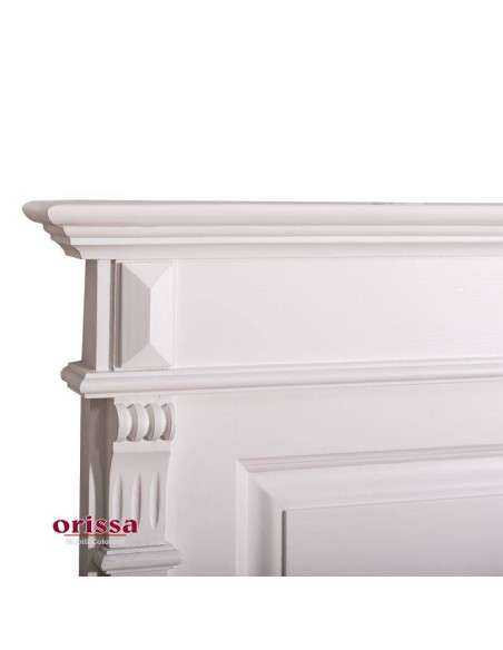 Testiera per letto francese in legno massello stile country MS692