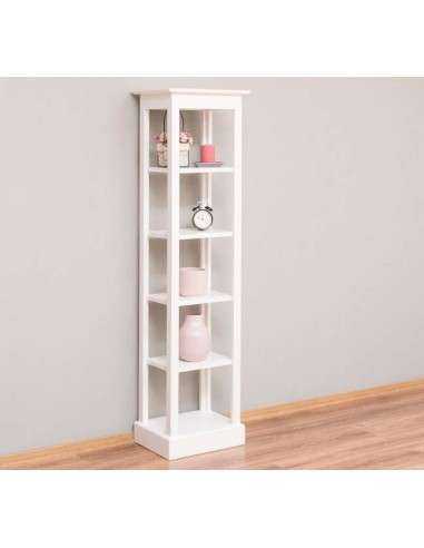 mobile scaffale in legno massello colorato stile provenzale MS447