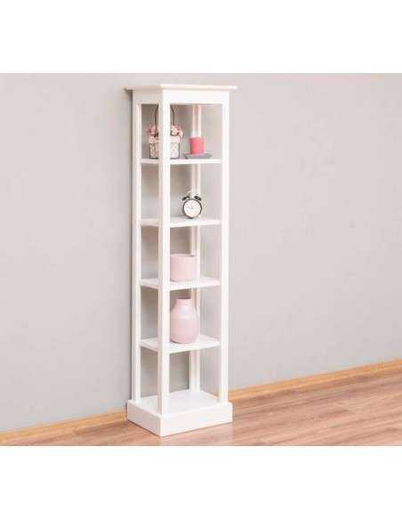 mobile scaffale in legno massello colorato stile provenzale MS447