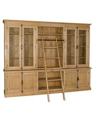 Biblioteca provenzale colorata legno MS439