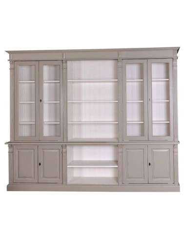 Libreria legno di pino colorata 286cm MS493