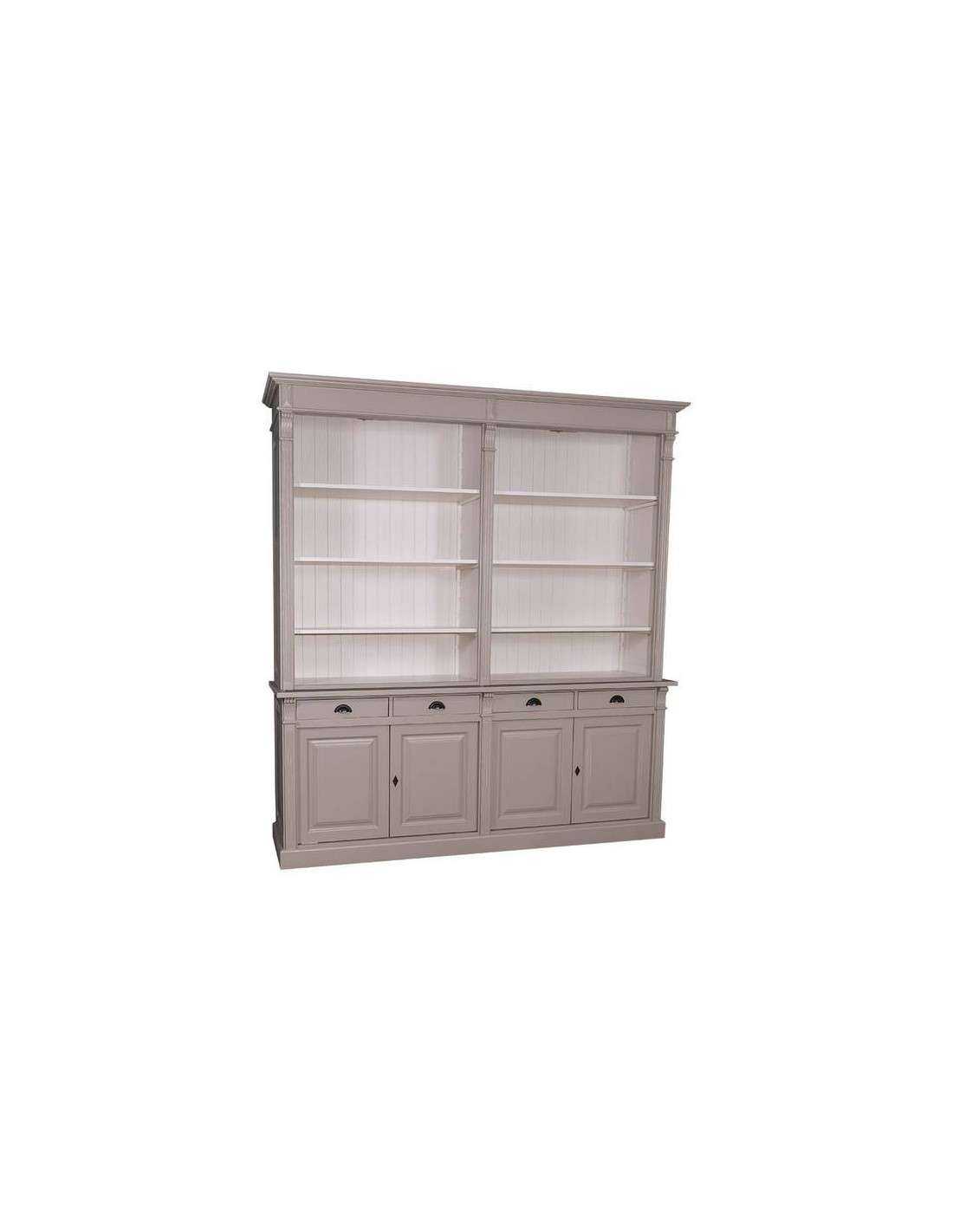 Libreria Aperta In Legno Massello – 3/4 Ripiani, Piccola, Con Bordo Superiore, Per Libri E Oggetti - 2