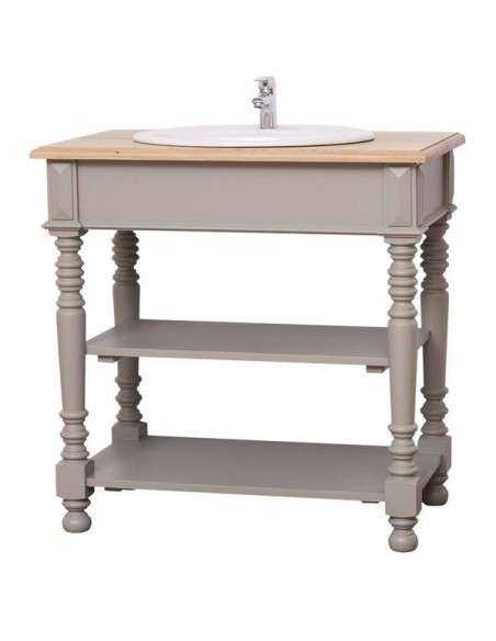 Mobile Bagno Shabby Chic in Legno Massello per Lavabo incasso MS546