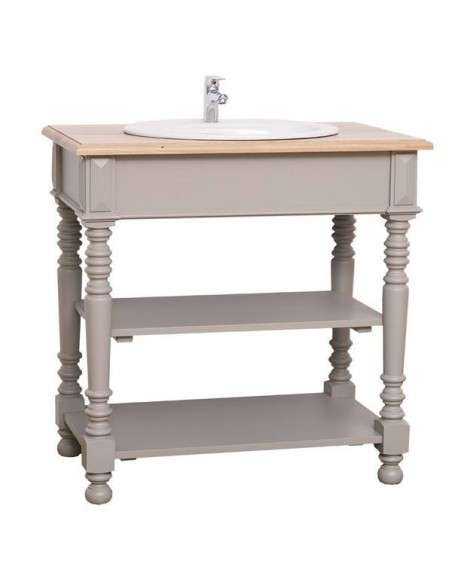Mobile Bagno Shabby Chic in Legno Massello per Lavabo incasso MS546