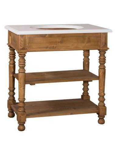 Mobile Bagno Shabby Chic in Legno Massello per Lavabo incasso MS546