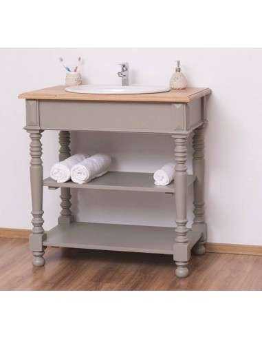 Mobile Bagno Shabby Chic in Legno Massello per Lavabo incasso MS546