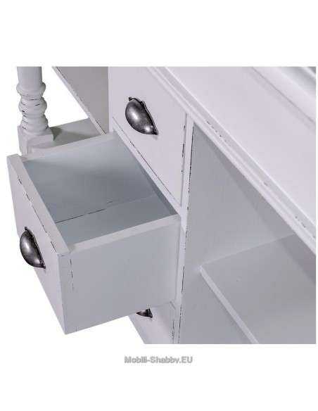 mobile bagno shabby chic cassetti e ripiani MS452