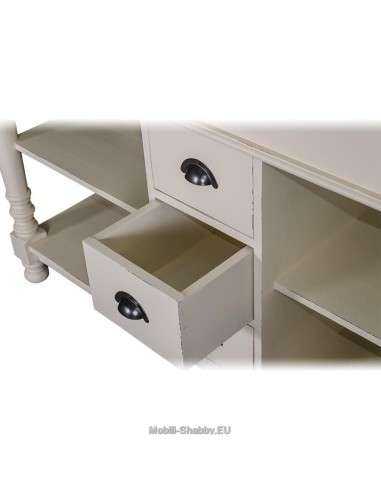 mobile bagno shabby chic cassetti e ripiani MS452