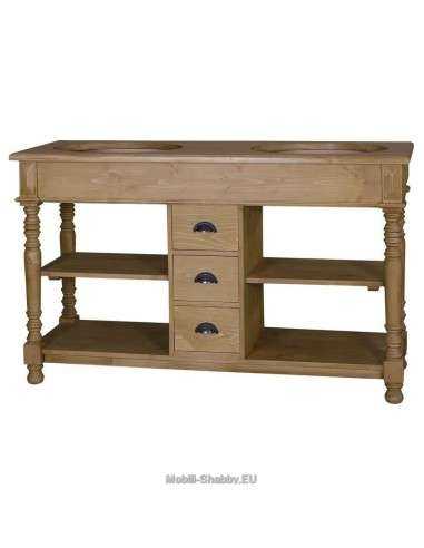 mobile bagno shabby chic cassetti e ripiani MS452