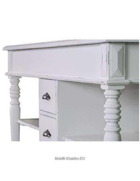 mobile bagno shabby chic cassetti e ripiani MS452