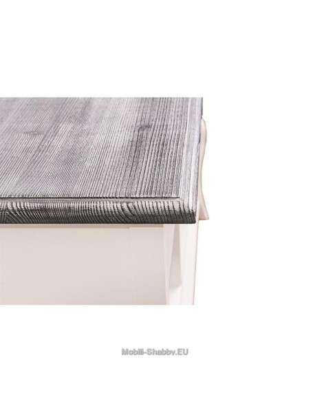 mobile bagno provenzale colorato con cassetti e ripiani MS629