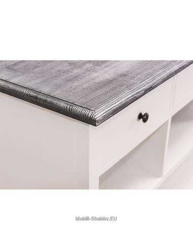 mobile bagno provenzale colorato con cassetti e ripiani MS629