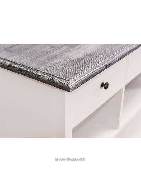 mobile bagno provenzale colorato con cassetti e ripiani MS629