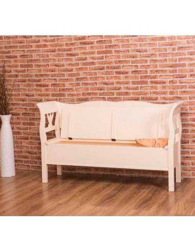 panca in legno stile shaby chic MS153