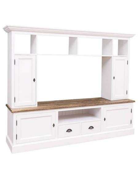 Mobile porta TV con alzata legno provenzale MS107