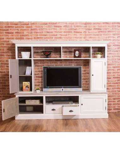 Mobile porta TV con alzata legno provenzale MS107