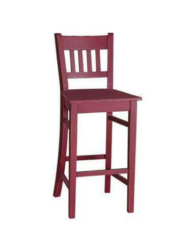 sgabello in legno provenzale colorato MS380