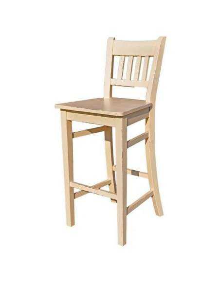 sgabello in legno provenzale colorato MS380