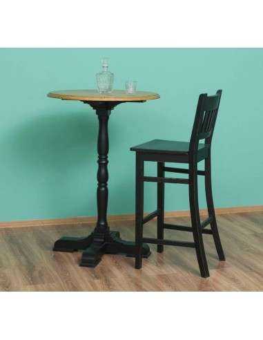 sgabello in legno provenzale colorato MS380