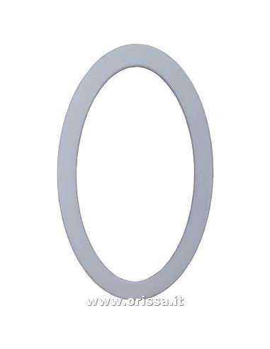 Specchio ovale  in legno colorato MS575