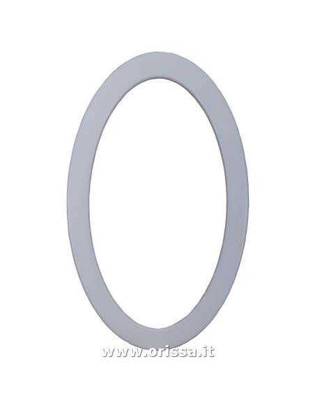 Specchio ovale  in legno colorato MS575