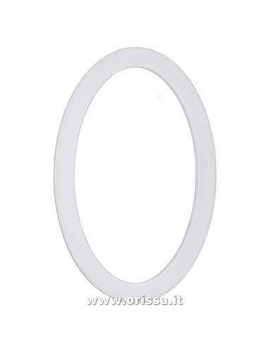 Specchio ovale  in legno colorato MS575