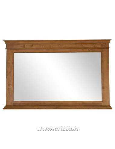 Specchio  in legno massello colorato orizzontale 151cm MS138B