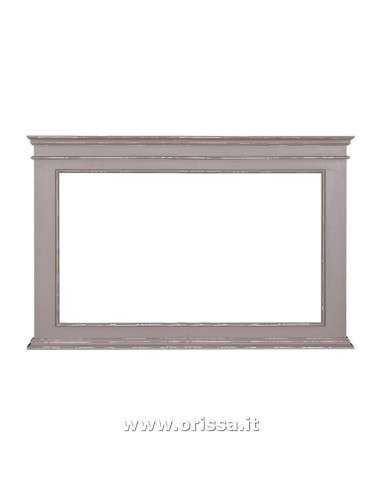 Specchio  in legno massello colorato orizzontale 151cm MS138B