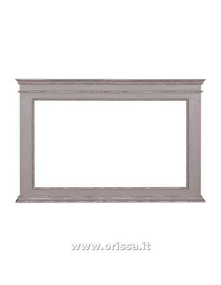 Specchio  in legno massello colorato orizzontale 151cm MS138B