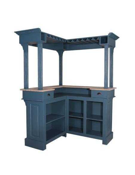 mobile bar angolare colorato stile shabby chic, provenzale e country MS484+GAL