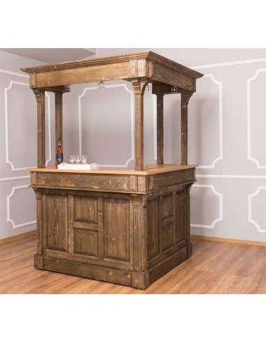 mobile bar angolare colorato stile shabby chic, provenzale e country MS484+GAL