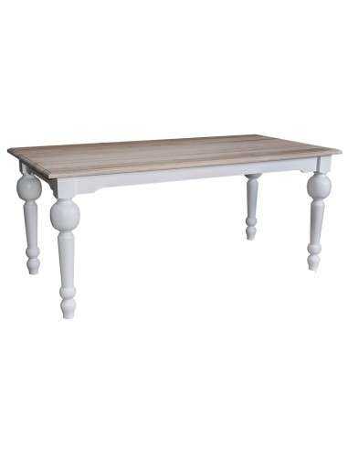 Tavolo da pranzo stile country 160cm legno massello MS566-160