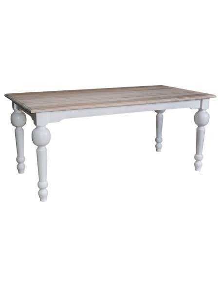 Tavolo da pranzo stile country 160cm legno massello MS566-160