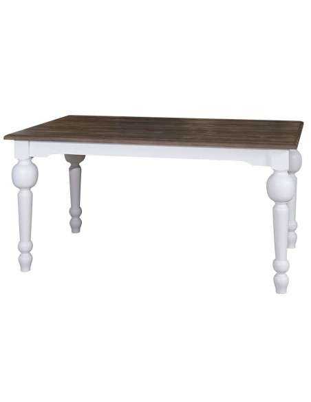 Tavolo da pranzo stile country 160cm legno massello MS566-160