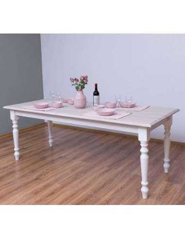 Tavolo da pranzo stile shaby chic 210cm legno MS623-210