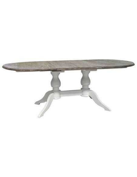 Tavolo ovale estensibile doppia gamba centrale MS379