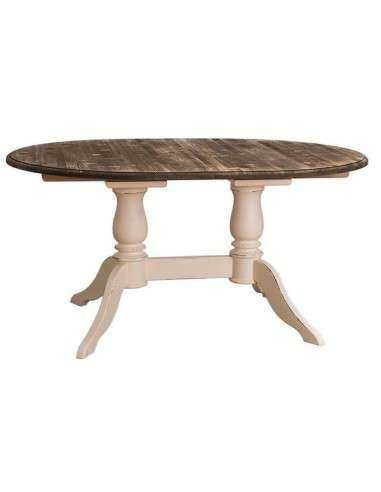 Tavolo ovale estensibile doppia gamba centrale MS379