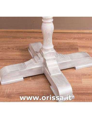 tavolo bistrot, tavolino bar gamba centrale stile nordico e country piano rotondo - MS673