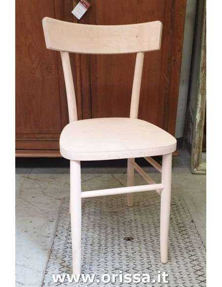 Sedia in legno di faggio finitura grezza OST-085