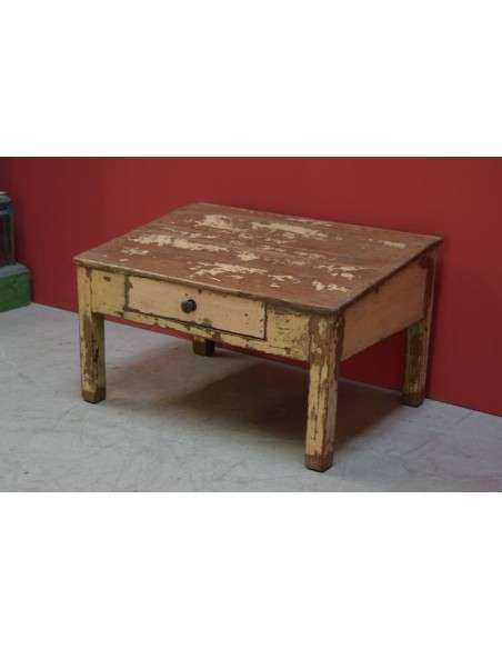 Scrivano indiano in legno di teak con cassettino TL138