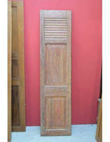 Anta singola in legno massello di teak 58cm con persiana CX154