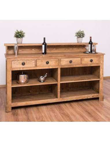banco negozio o banco bar colorato stile country e nordico in legno MS578