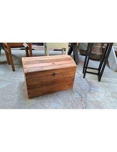 Baule in legno massello anticato 46cm antique wood OR483175B