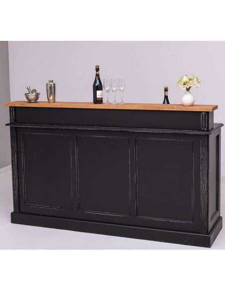 banco negozio o banco bar colorato stile country e nordico in legno MS578