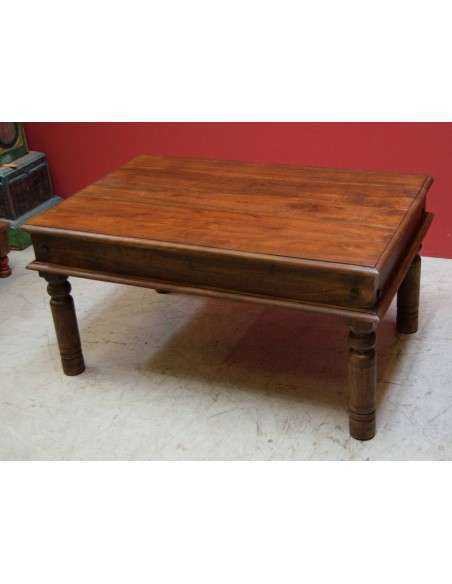 Tavolo takat in legno massello di indiano forma rettangolare TM162