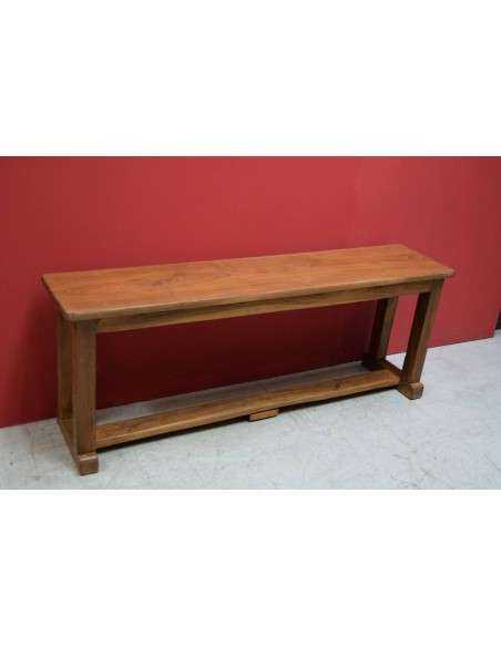 Panca in legno massello di teak epoca coloniale  TM089