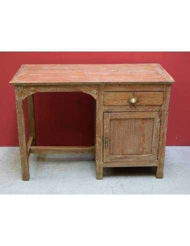 Scrivania in legno di teak sbiancato epoca coloniale TP120